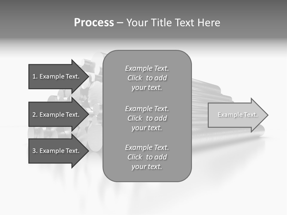 Pipe Horizontal Metal Industry PowerPoint Template