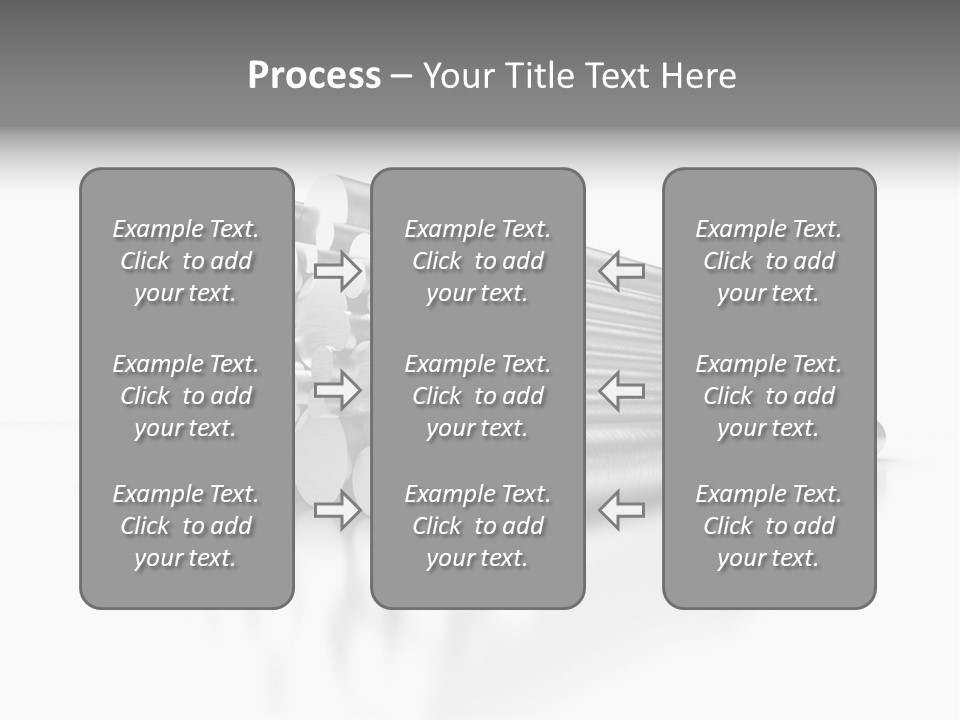 Pipe Horizontal Metal Industry PowerPoint Template