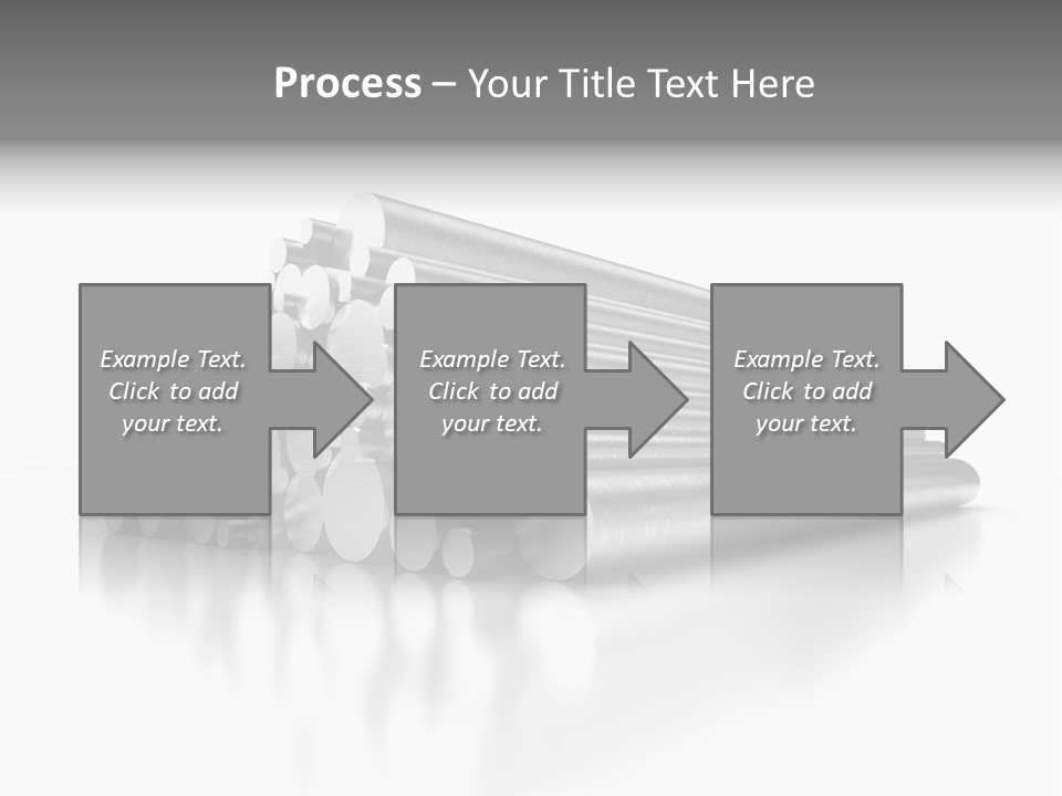 Pipe Horizontal Metal Industry PowerPoint Template
