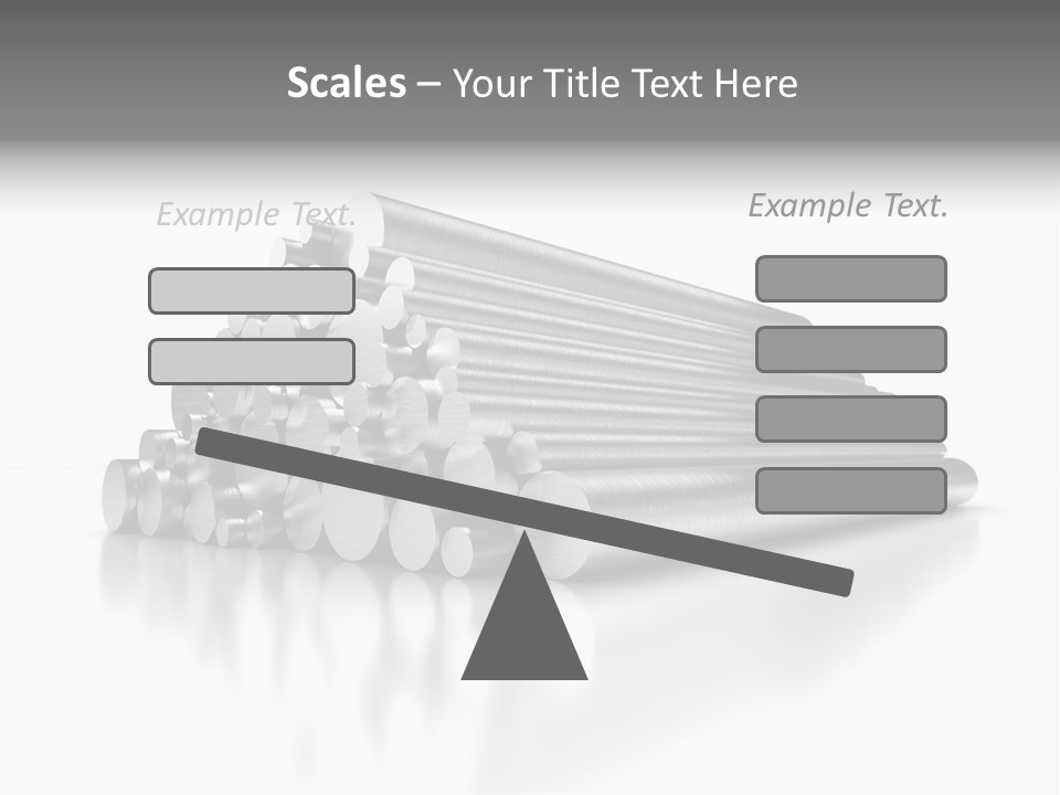Pipe Horizontal Metal Industry PowerPoint Template
