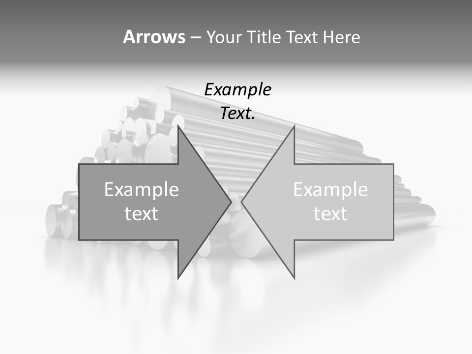 Pipe Horizontal Metal Industry PowerPoint Template