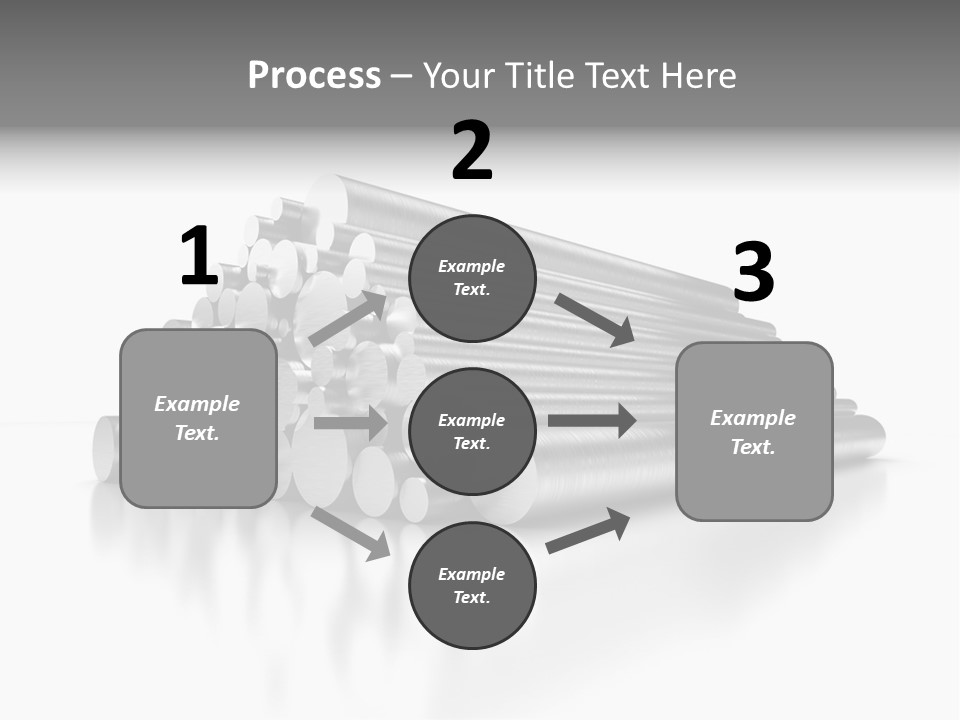 Pipe Horizontal Metal Industry PowerPoint Template