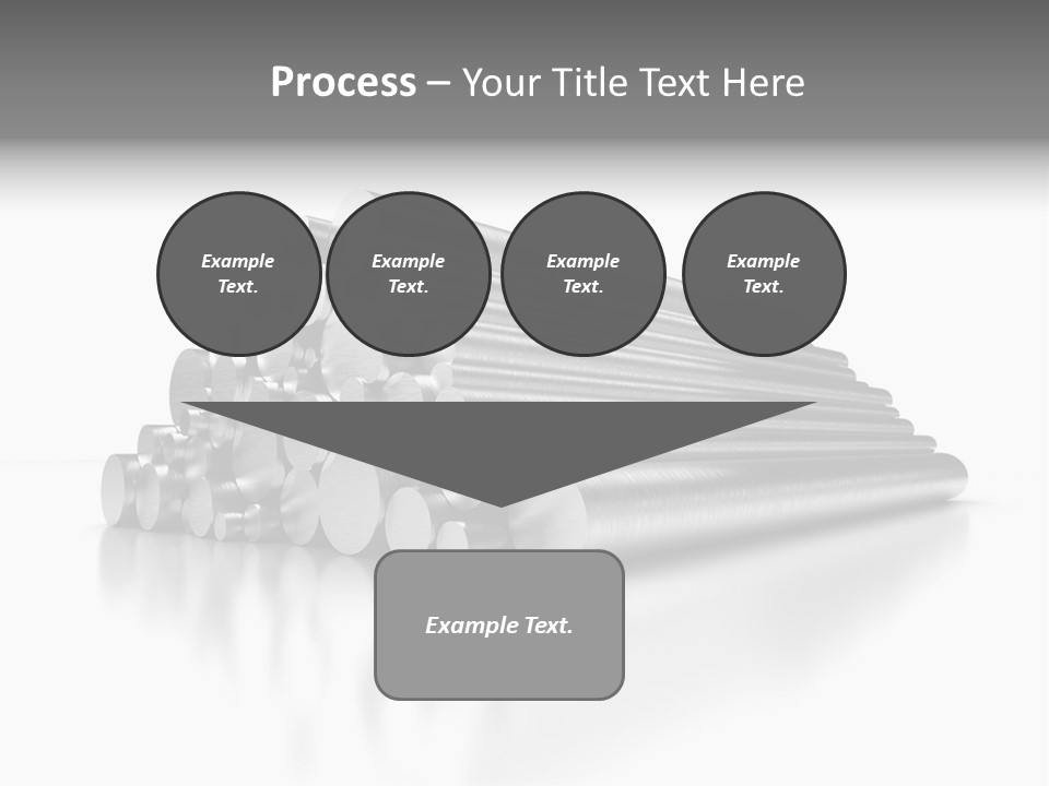 Pipe Horizontal Metal Industry PowerPoint Template