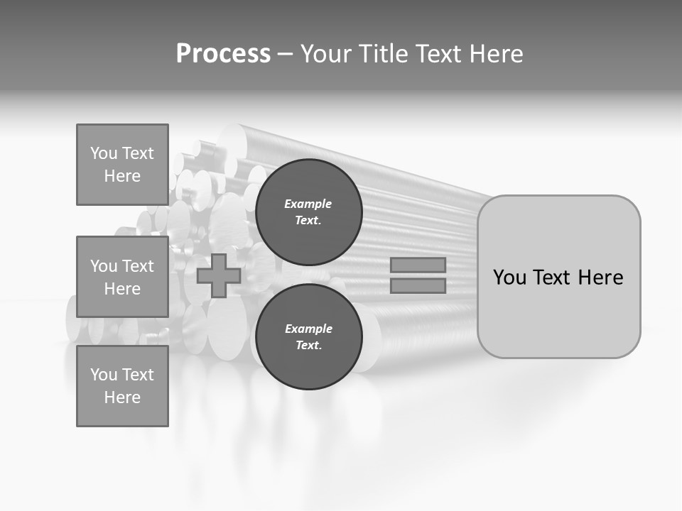Pipe Horizontal Metal Industry PowerPoint Template