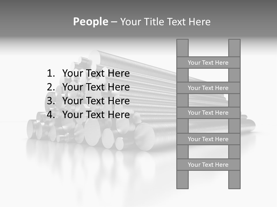 Pipe Horizontal Metal Industry PowerPoint Template