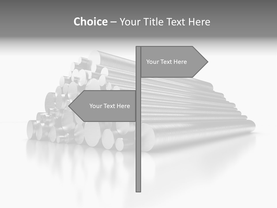 Pipe Horizontal Metal Industry PowerPoint Template