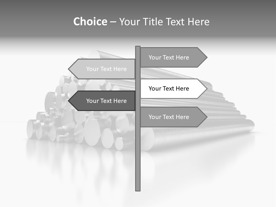 Pipe Horizontal Metal Industry PowerPoint Template