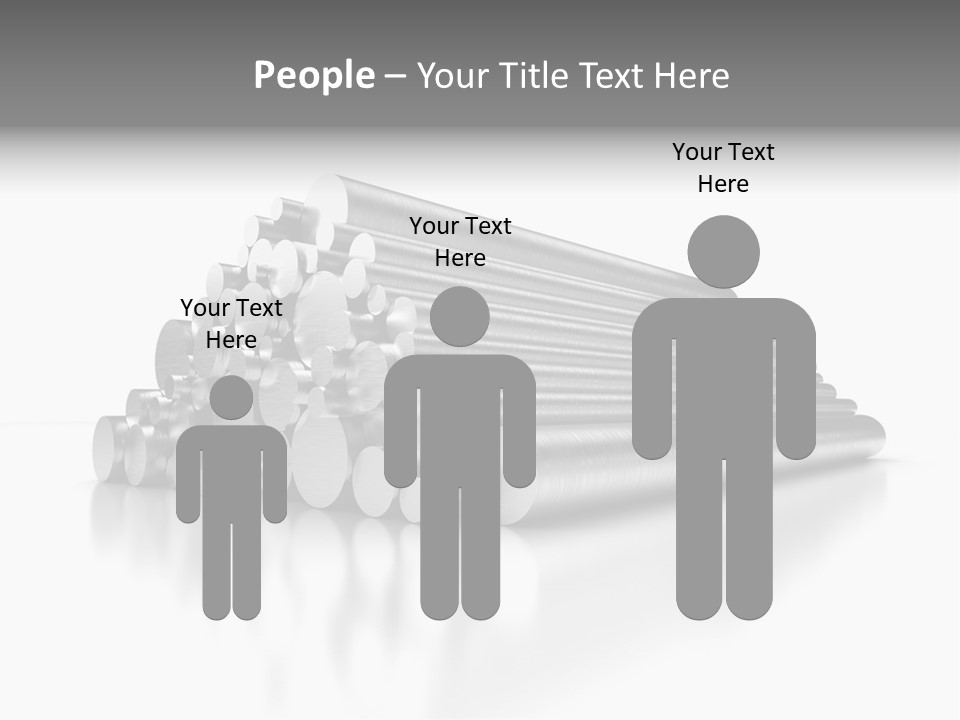 Pipe Horizontal Metal Industry PowerPoint Template