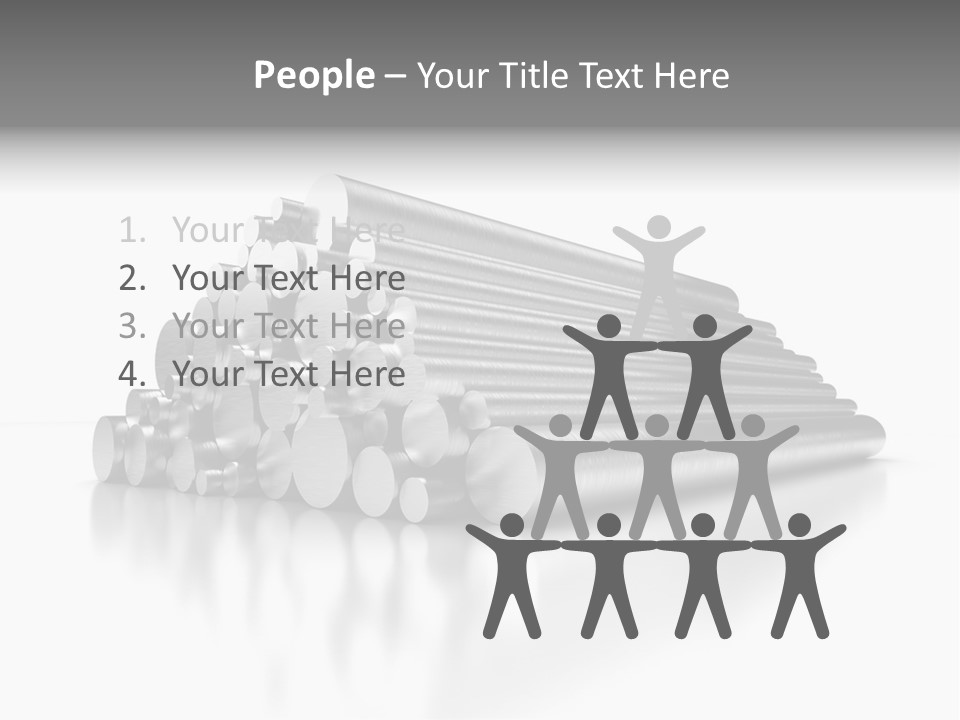 Pipe Horizontal Metal Industry PowerPoint Template