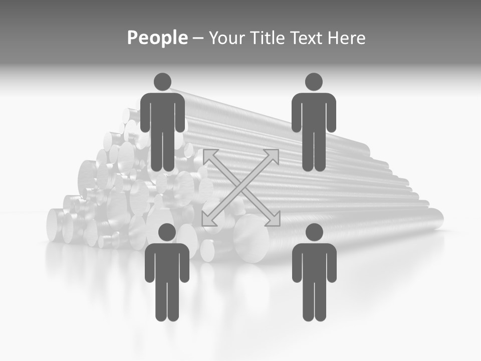 Pipe Horizontal Metal Industry PowerPoint Template