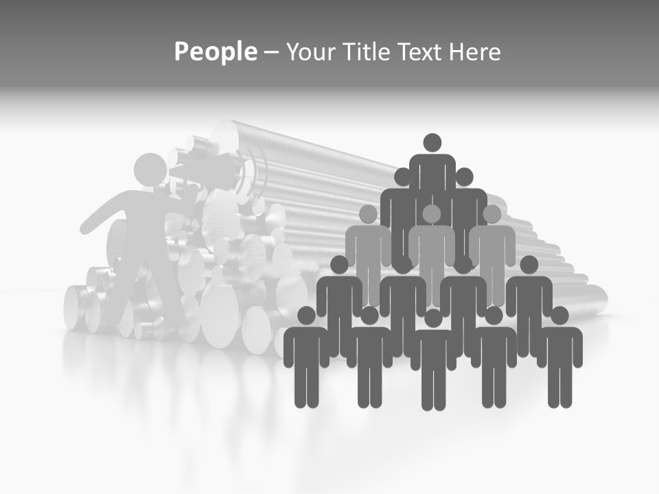 Pipe Horizontal Metal Industry PowerPoint Template