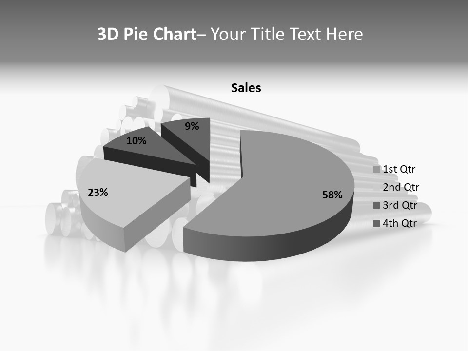 Pipe Horizontal Metal Industry PowerPoint Template