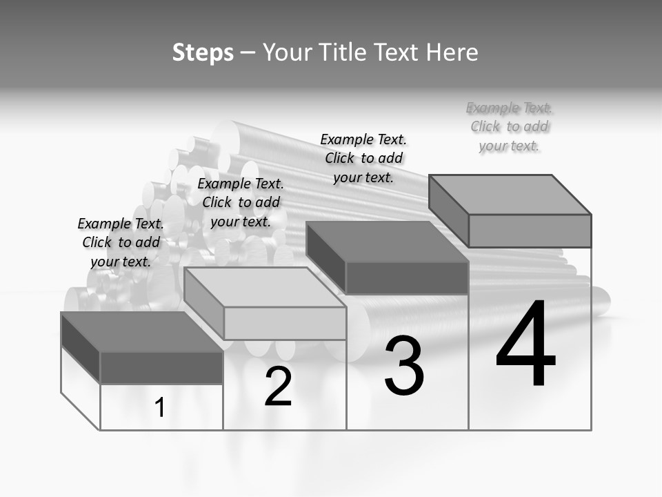 Pipe Horizontal Metal Industry PowerPoint Template