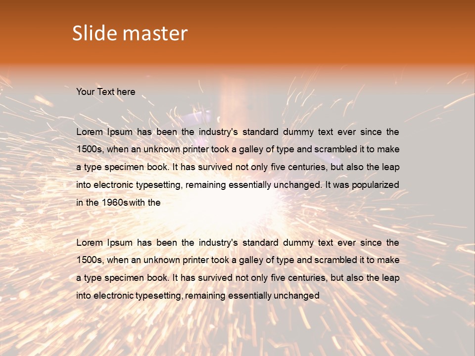 Brightly Lit Metal Bright PowerPoint Template