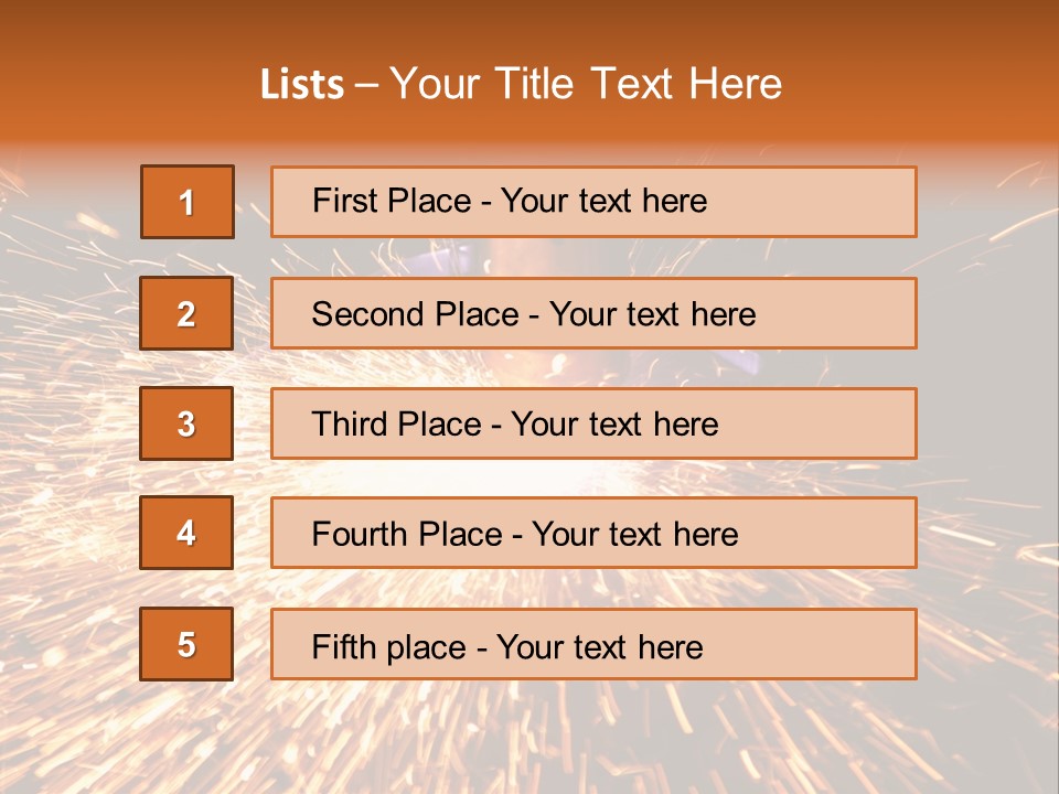 Brightly Lit Metal Bright PowerPoint Template