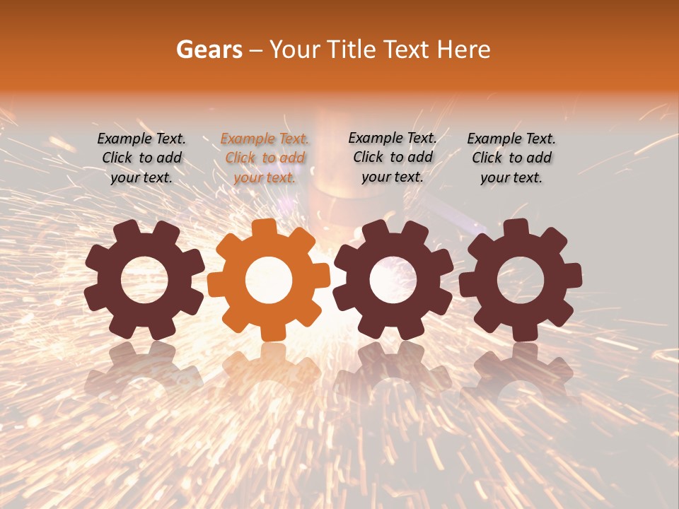 Brightly Lit Metal Bright PowerPoint Template