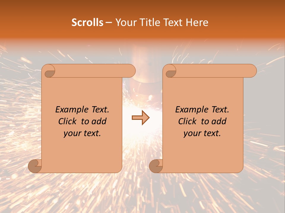 Brightly Lit Metal Bright PowerPoint Template