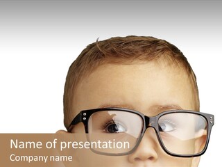 Human Surprised Nerd PowerPoint Template