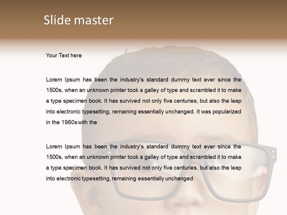 Human Surprised Nerd PowerPoint Template