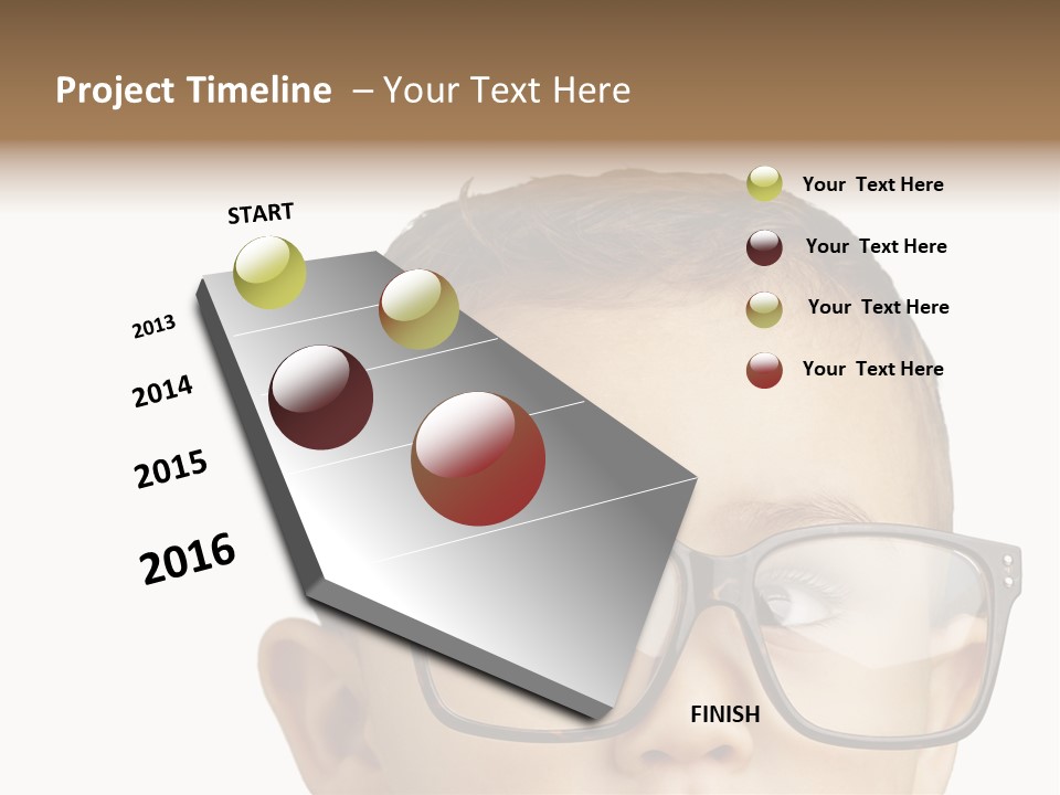 Human Surprised Nerd PowerPoint Template