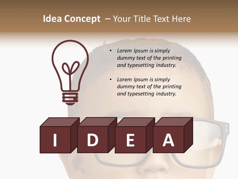 Human Surprised Nerd PowerPoint Template
