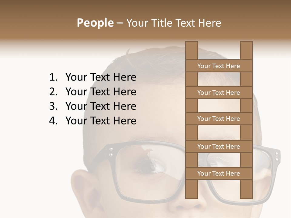 Human Surprised Nerd PowerPoint Template