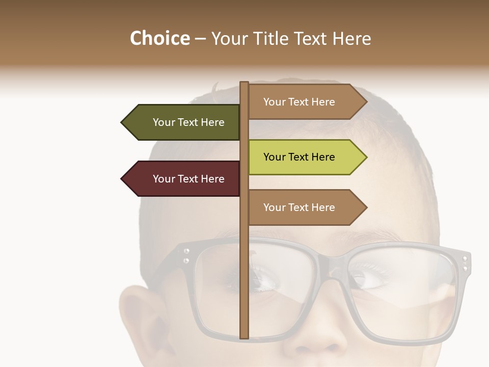 Human Surprised Nerd PowerPoint Template