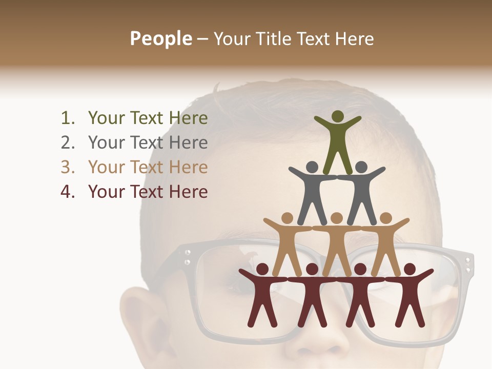 Human Surprised Nerd PowerPoint Template