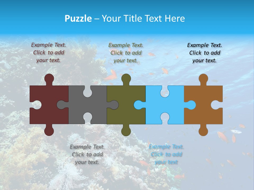 Scuba Diving Sinai Ocean PowerPoint Template