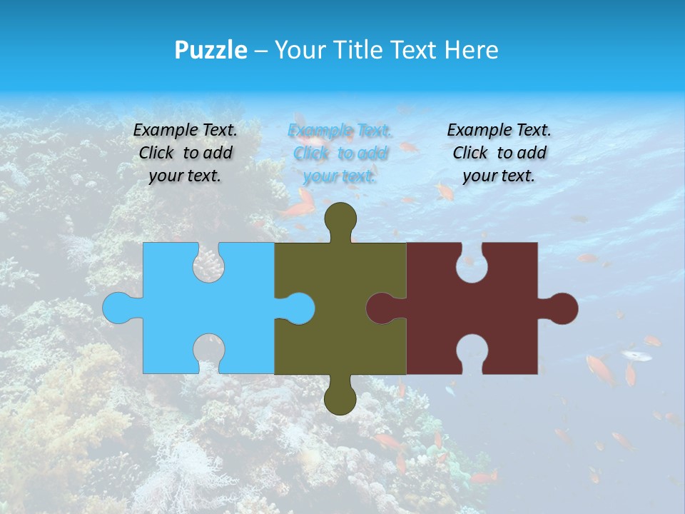 Scuba Diving Sinai Ocean PowerPoint Template