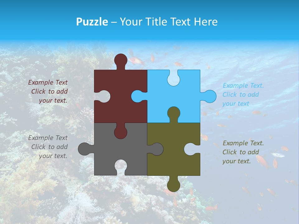 Scuba Diving Sinai Ocean PowerPoint Template