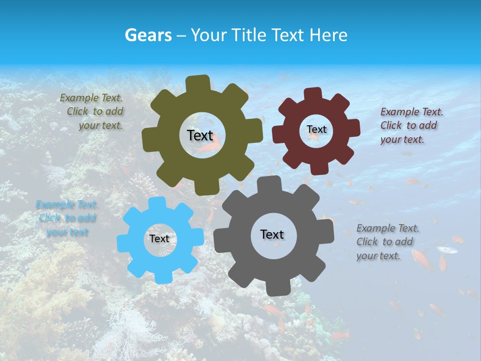 Scuba Diving Sinai Ocean PowerPoint Template