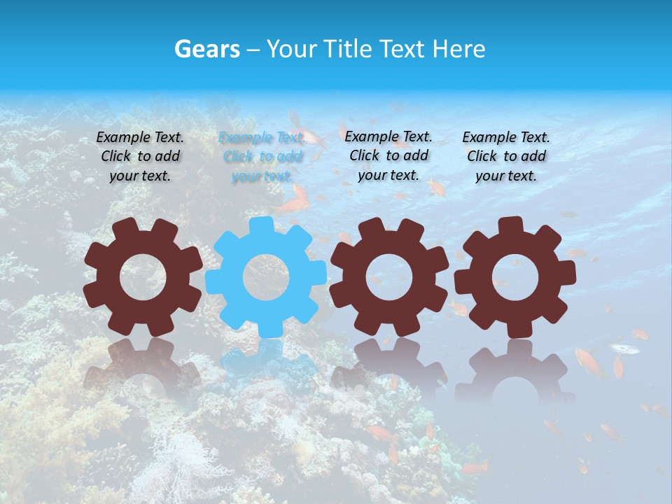 Scuba Diving Sinai Ocean PowerPoint Template