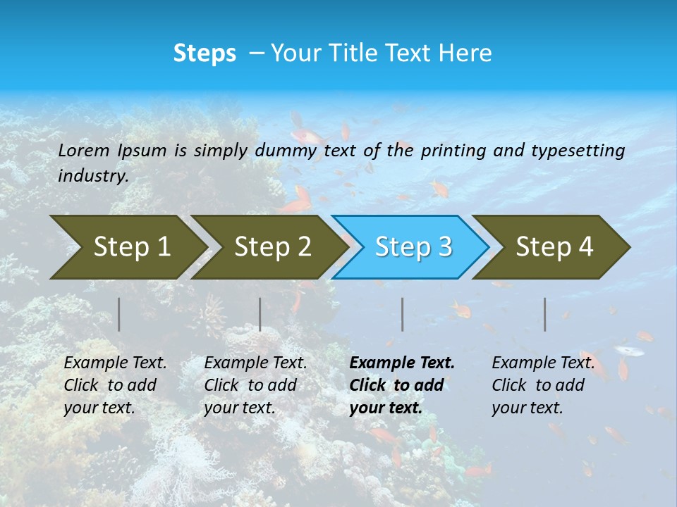 Scuba Diving Sinai Ocean PowerPoint Template