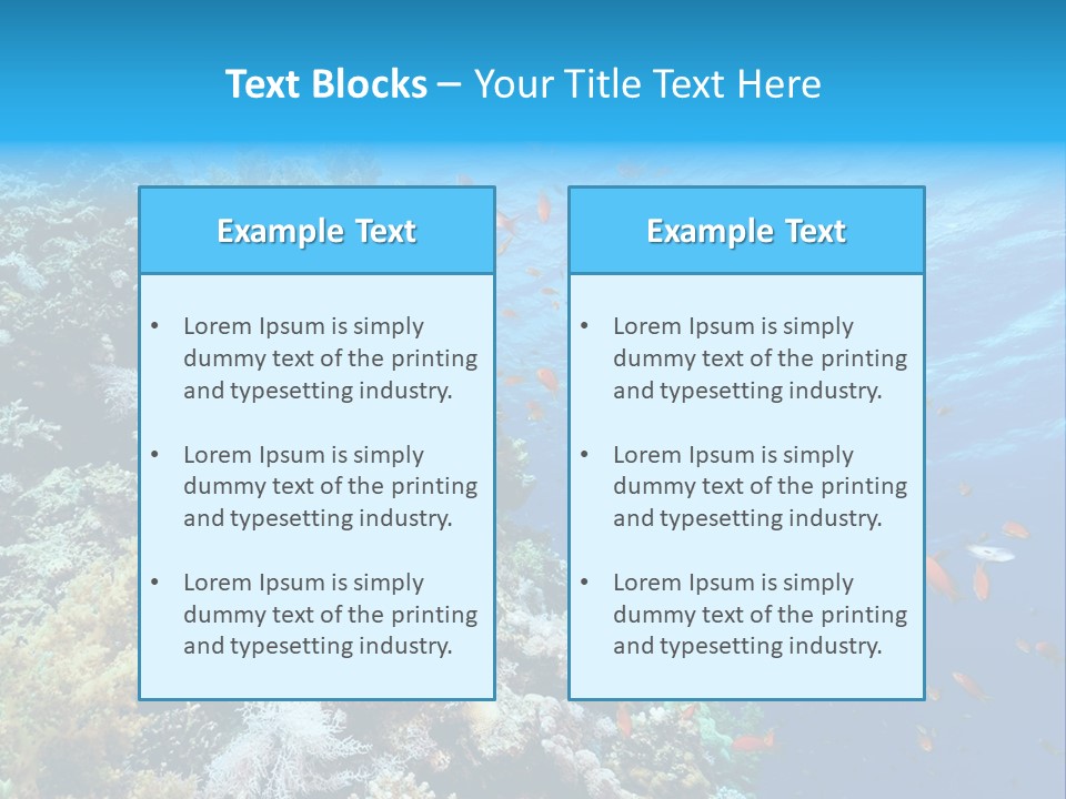 Scuba Diving Sinai Ocean PowerPoint Template