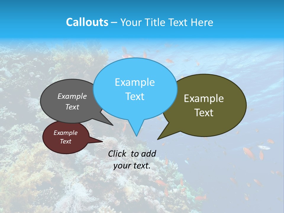 Scuba Diving Sinai Ocean PowerPoint Template