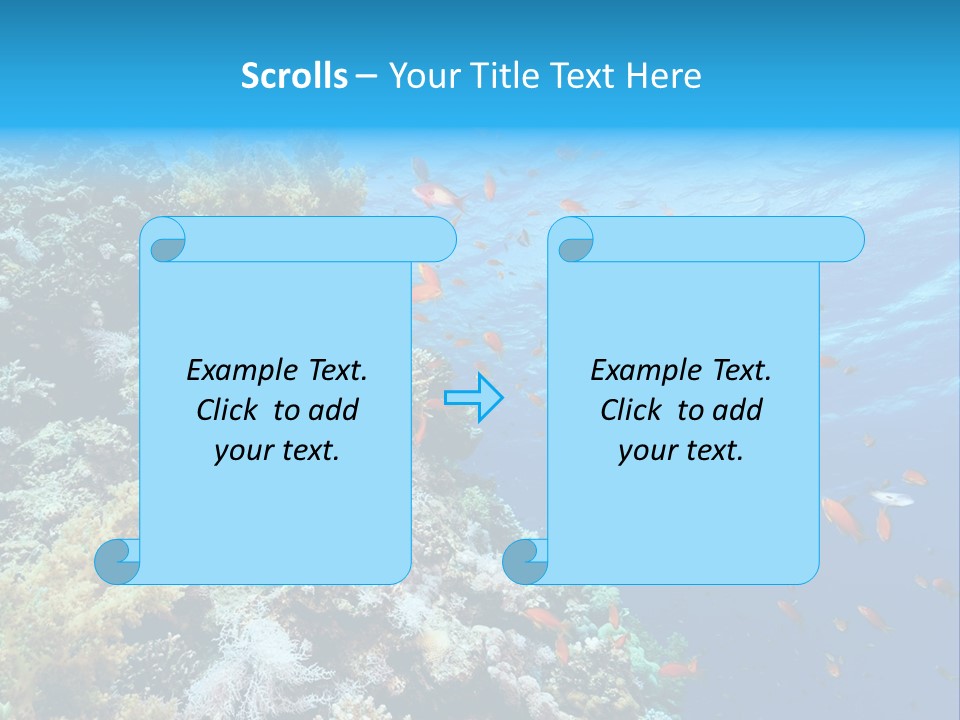 Scuba Diving Sinai Ocean PowerPoint Template