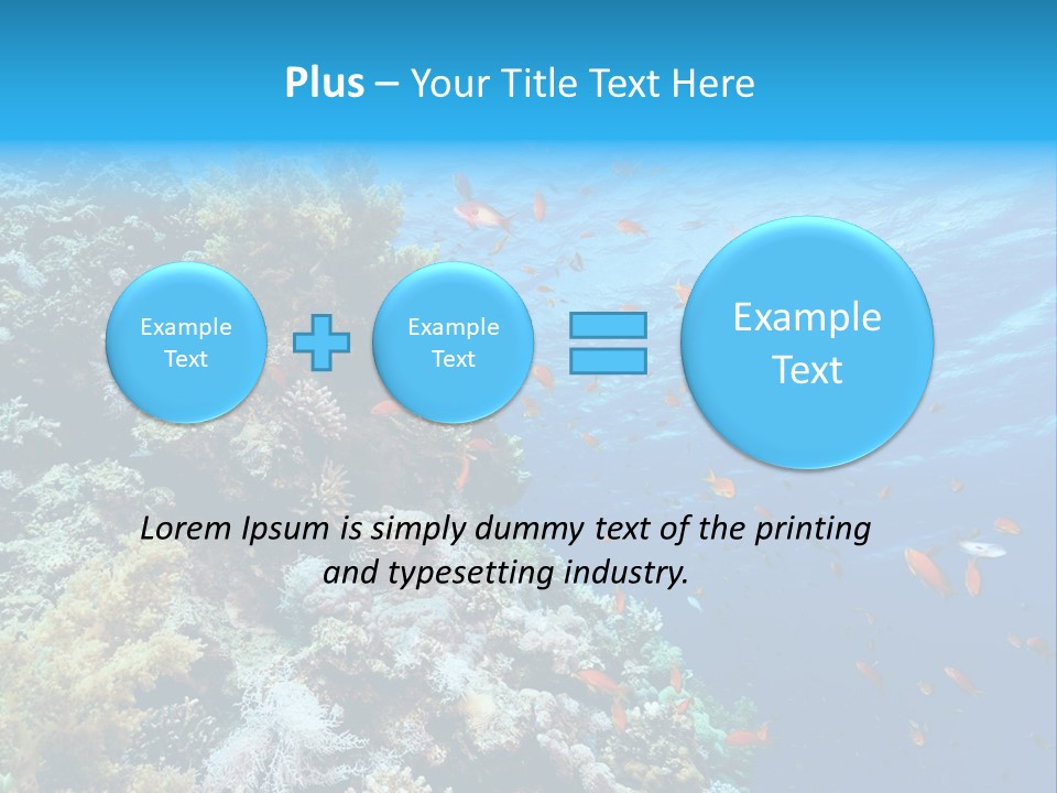 Scuba Diving Sinai Ocean PowerPoint Template