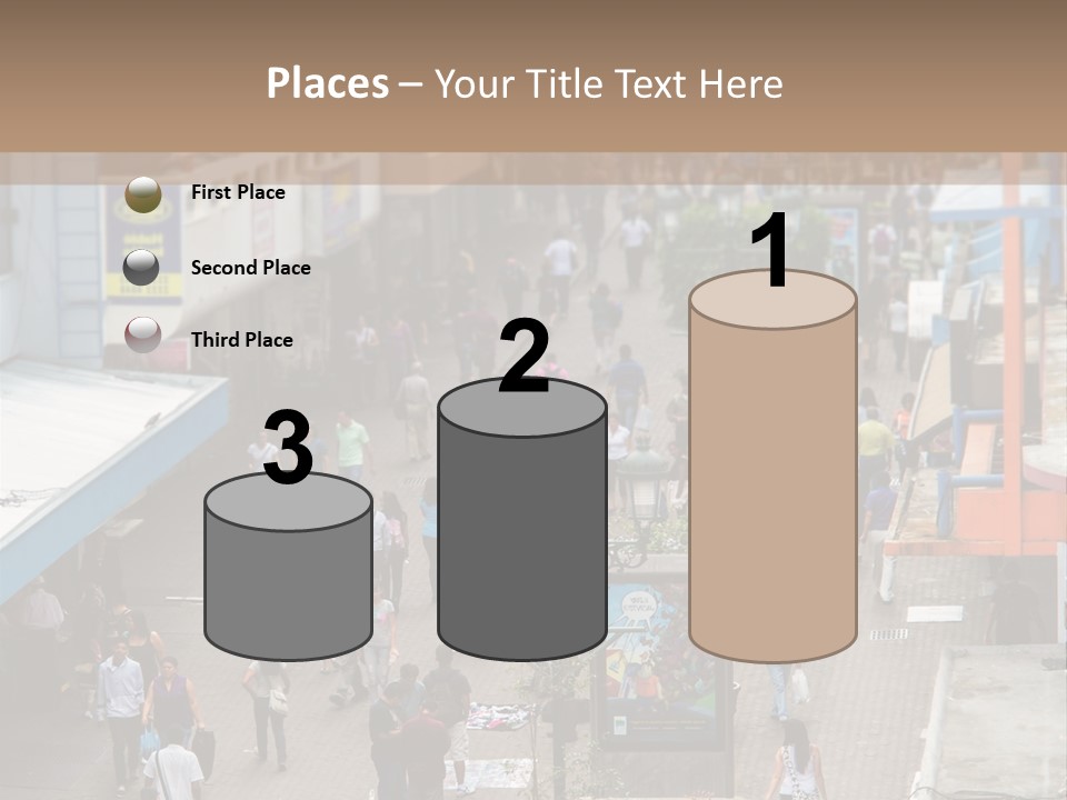 City Avenida Central Costa Rica PowerPoint Template