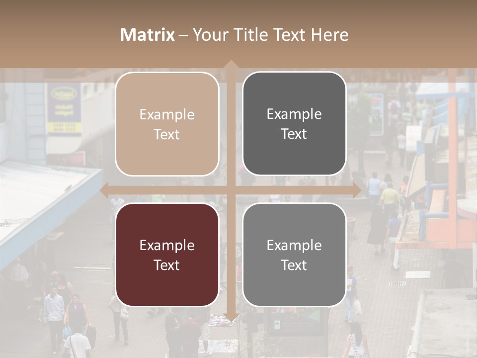 City Avenida Central Costa Rica PowerPoint Template