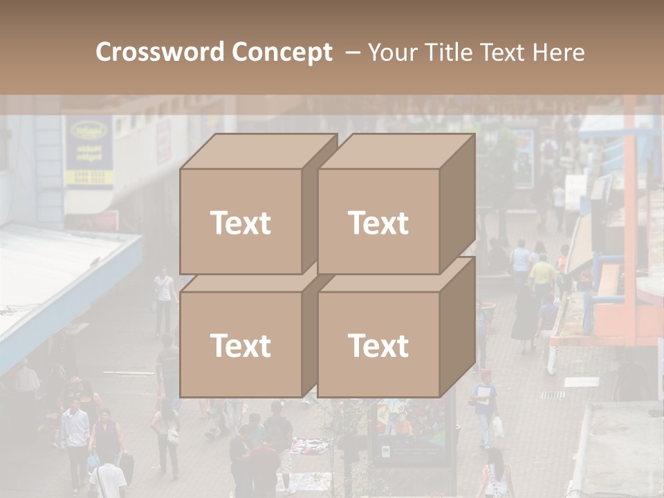 City Avenida Central Costa Rica PowerPoint Template