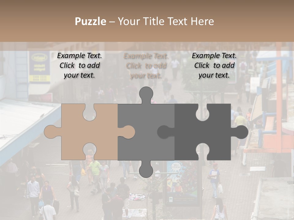 City Avenida Central Costa Rica PowerPoint Template