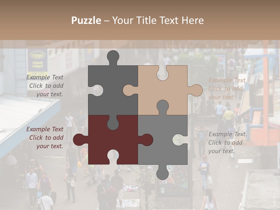 City Avenida Central Costa Rica PowerPoint Template