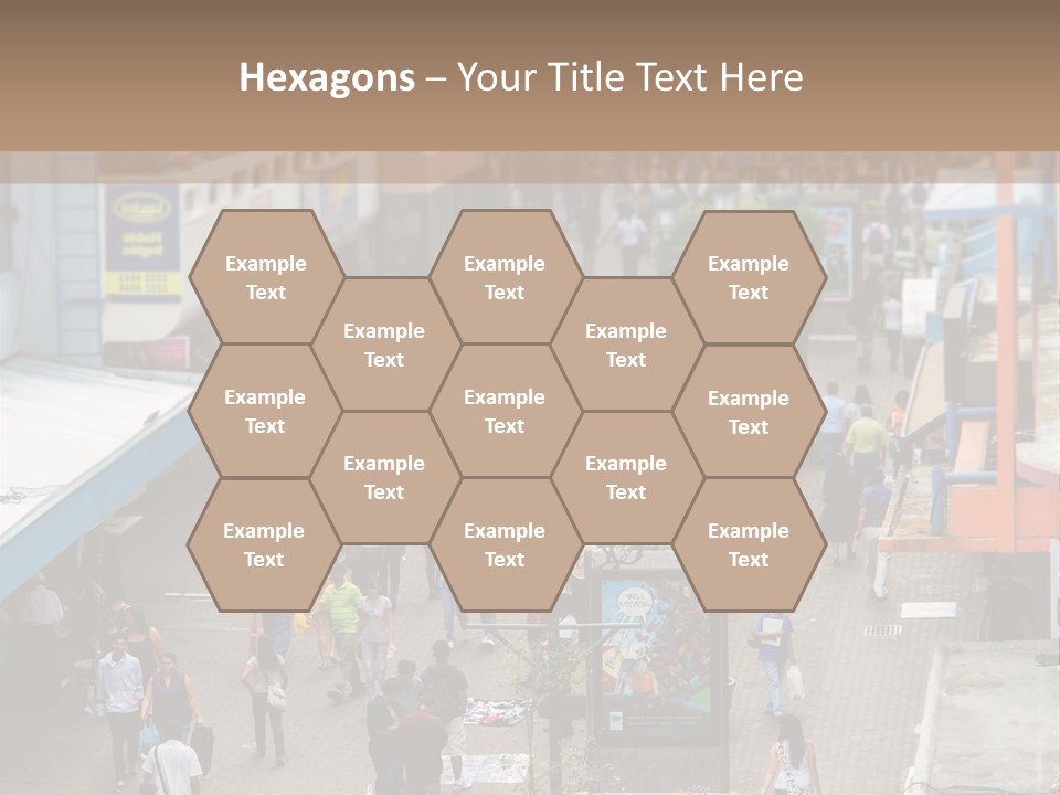 City Avenida Central Costa Rica PowerPoint Template