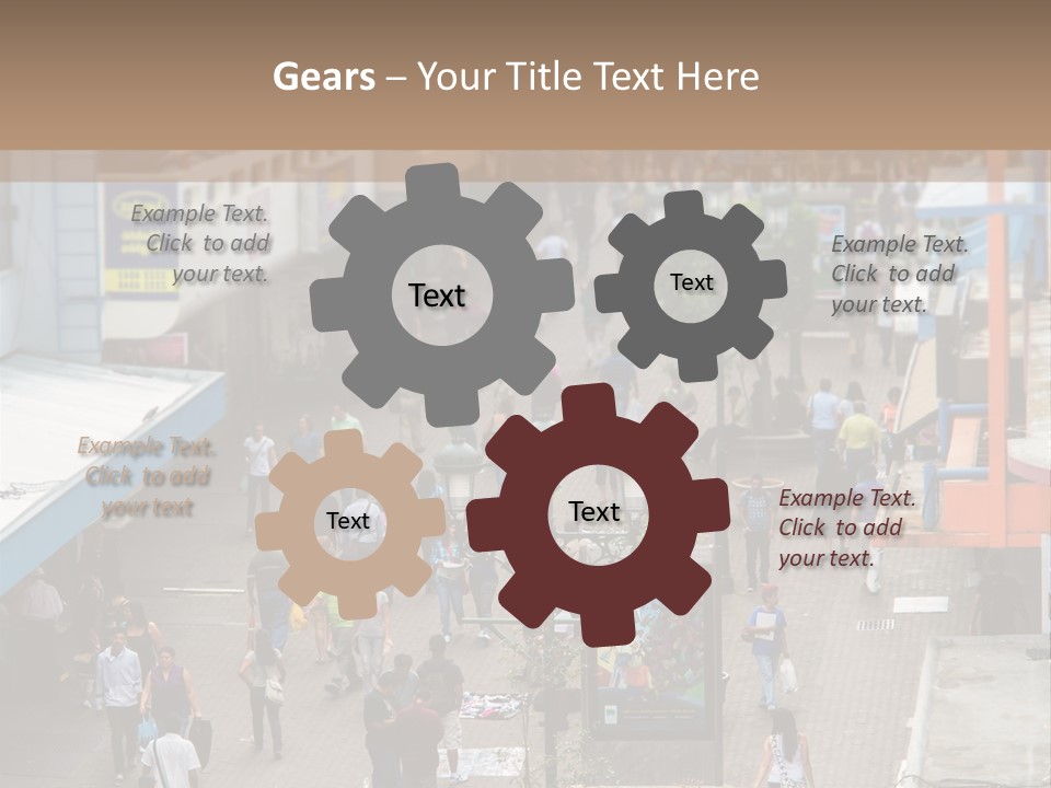 City Avenida Central Costa Rica PowerPoint Template