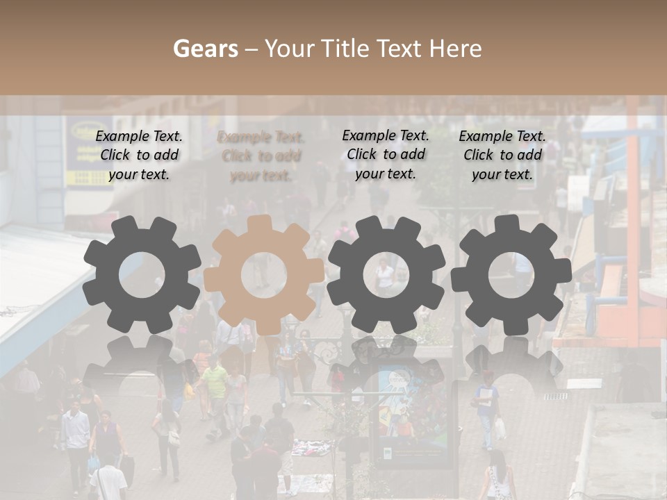 City Avenida Central Costa Rica PowerPoint Template