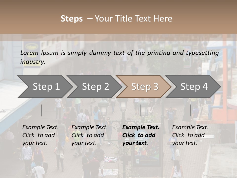 City Avenida Central Costa Rica PowerPoint Template