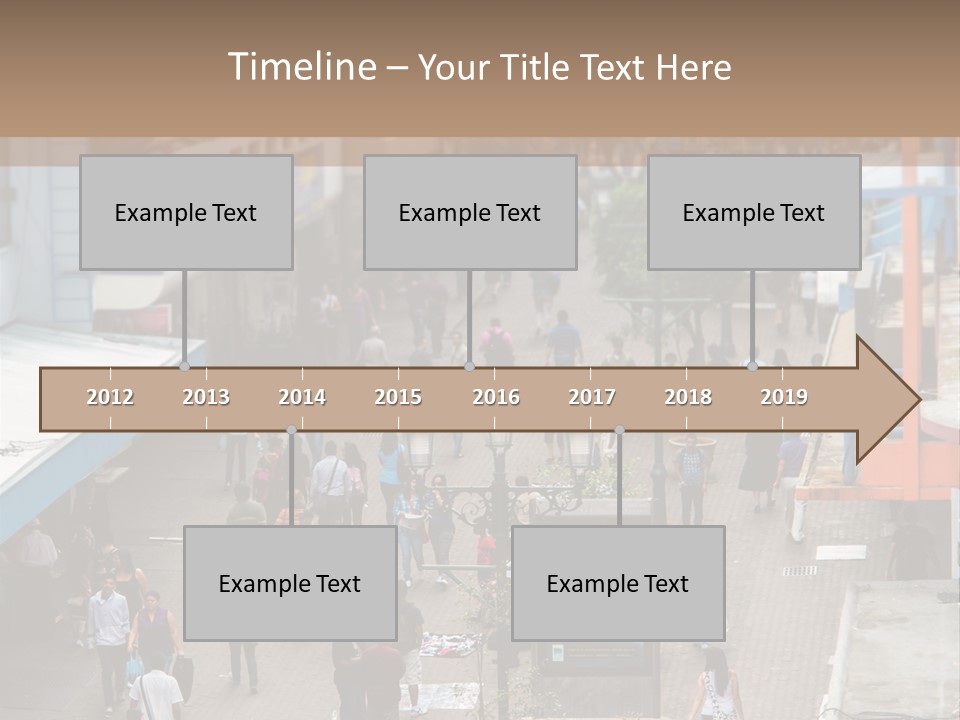City Avenida Central Costa Rica PowerPoint Template