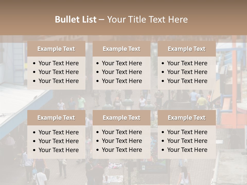 City Avenida Central Costa Rica PowerPoint Template