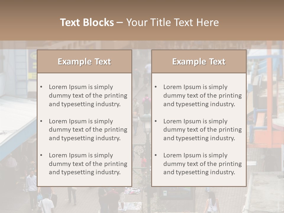 City Avenida Central Costa Rica PowerPoint Template